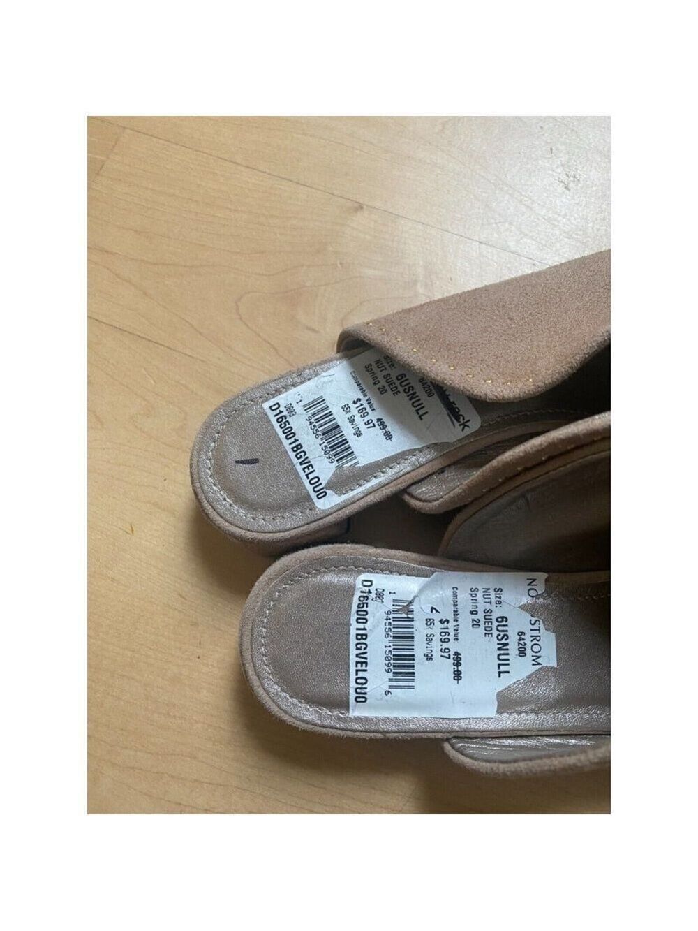 Agl BNWT pointy toe slip on mule women NEW studded zip - Picture 3 of 9
